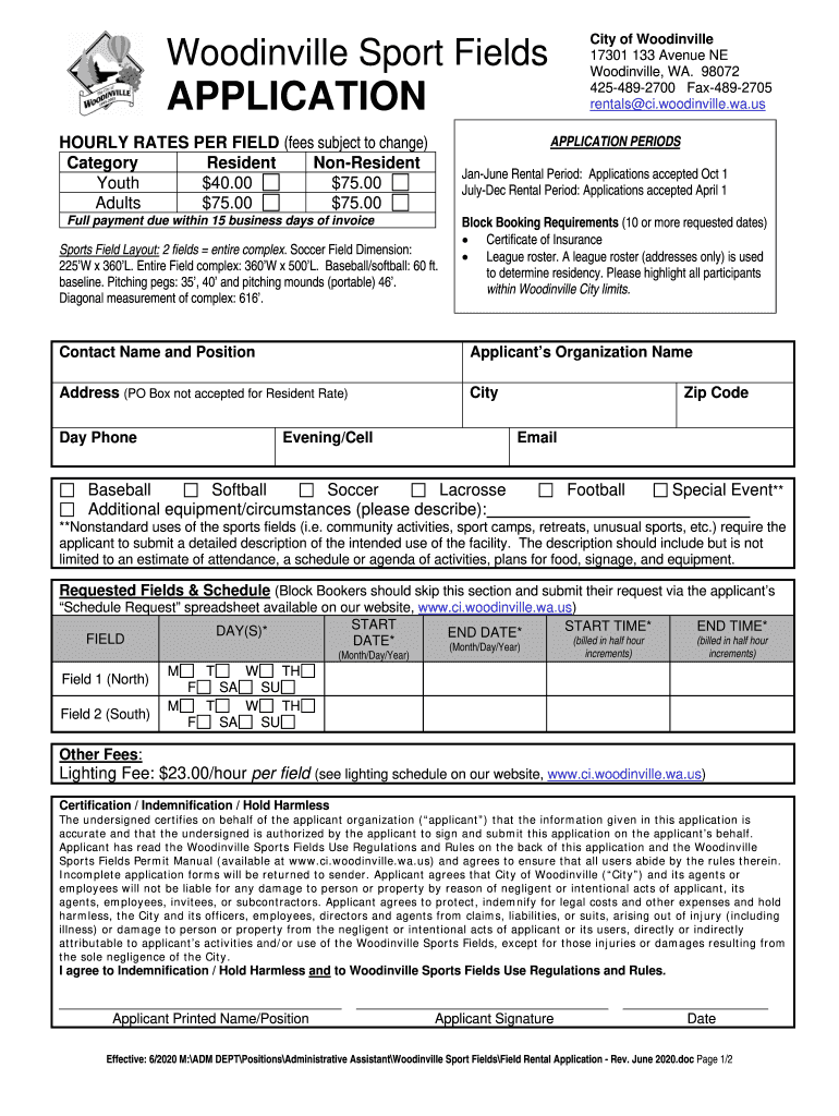  Field Rental Application Rev June 2020-2024