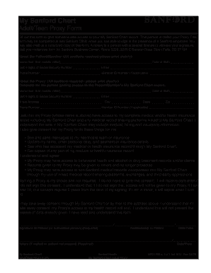  Child Proxy Access RequestMy Sanford Chart 2020