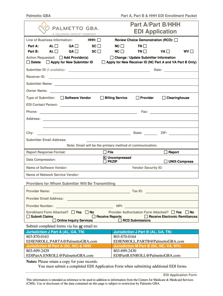  Palmetto Medicare Part B AL, GA, TN Claims and MDOn Line 2020-2024