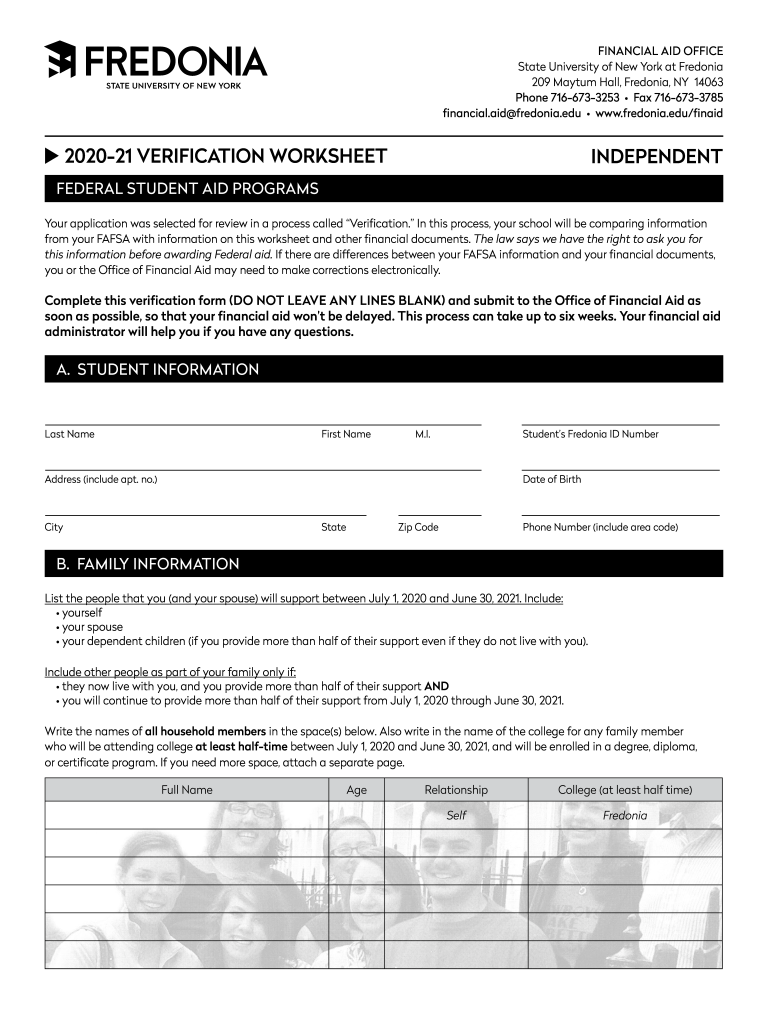  U 21 VERIFICATION WORKSHEET 2020-2024