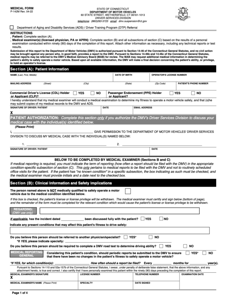 Medical P142M V0 5  Form