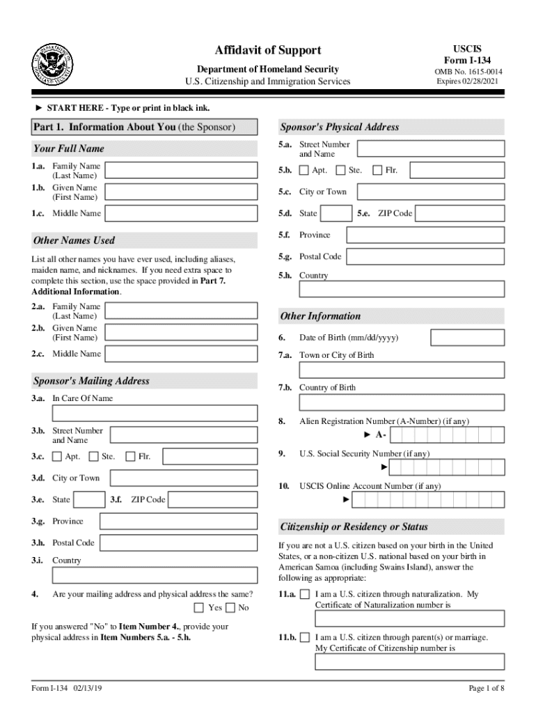 I 134  Form