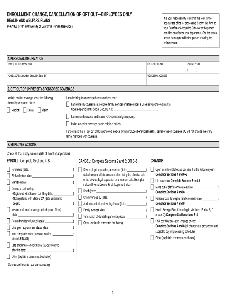  UPAY 850 R1019 University of California Human Resources 2019-2024