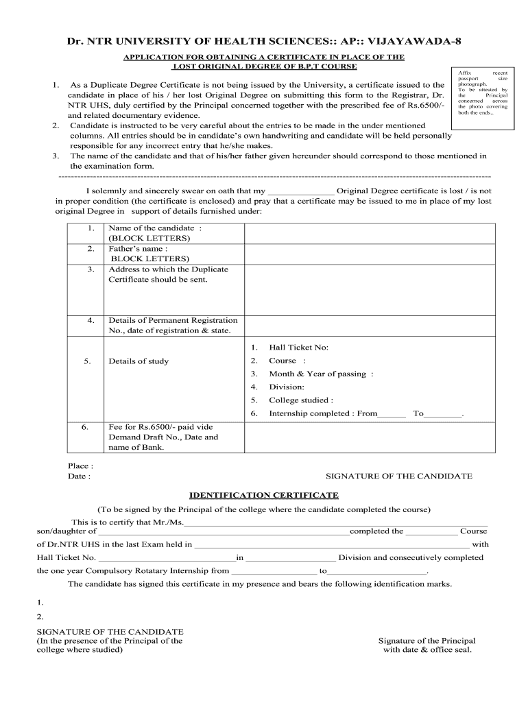 Bpt Certificate Image  Form