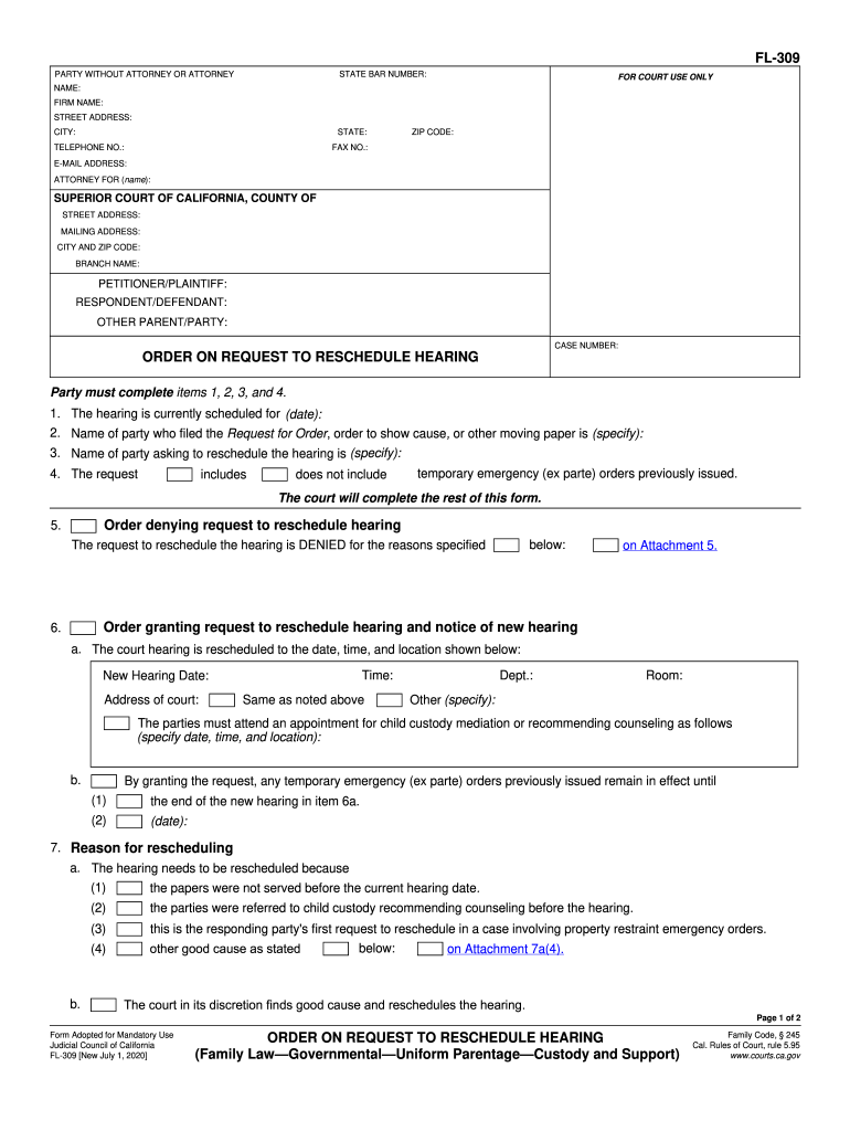 Fl309  Form