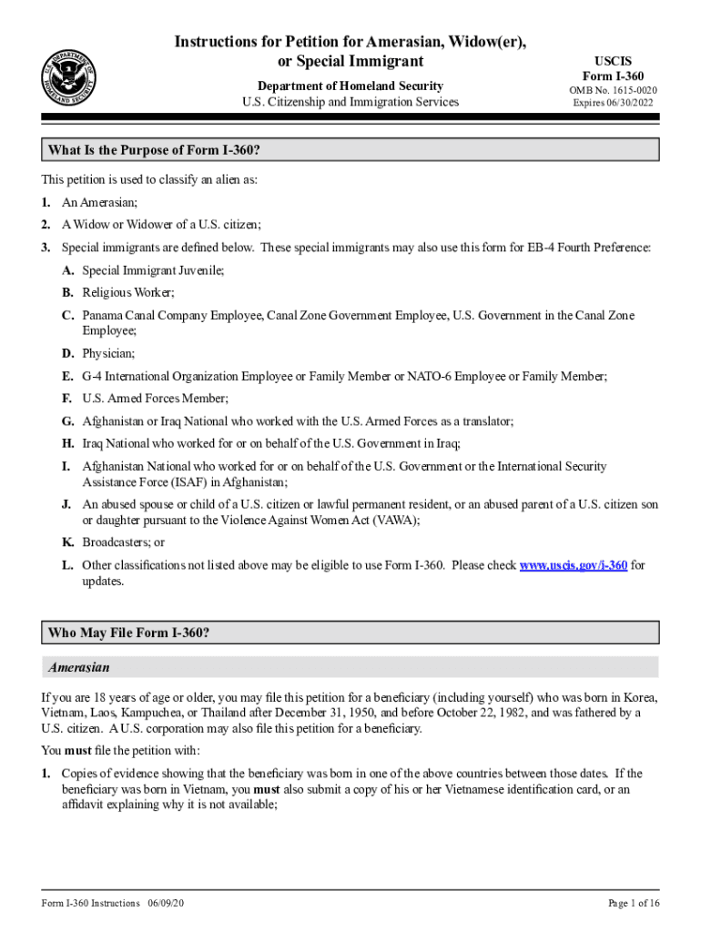 I 360 Instructions  Form