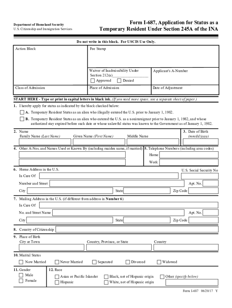 Homeland Security Application Status  Form