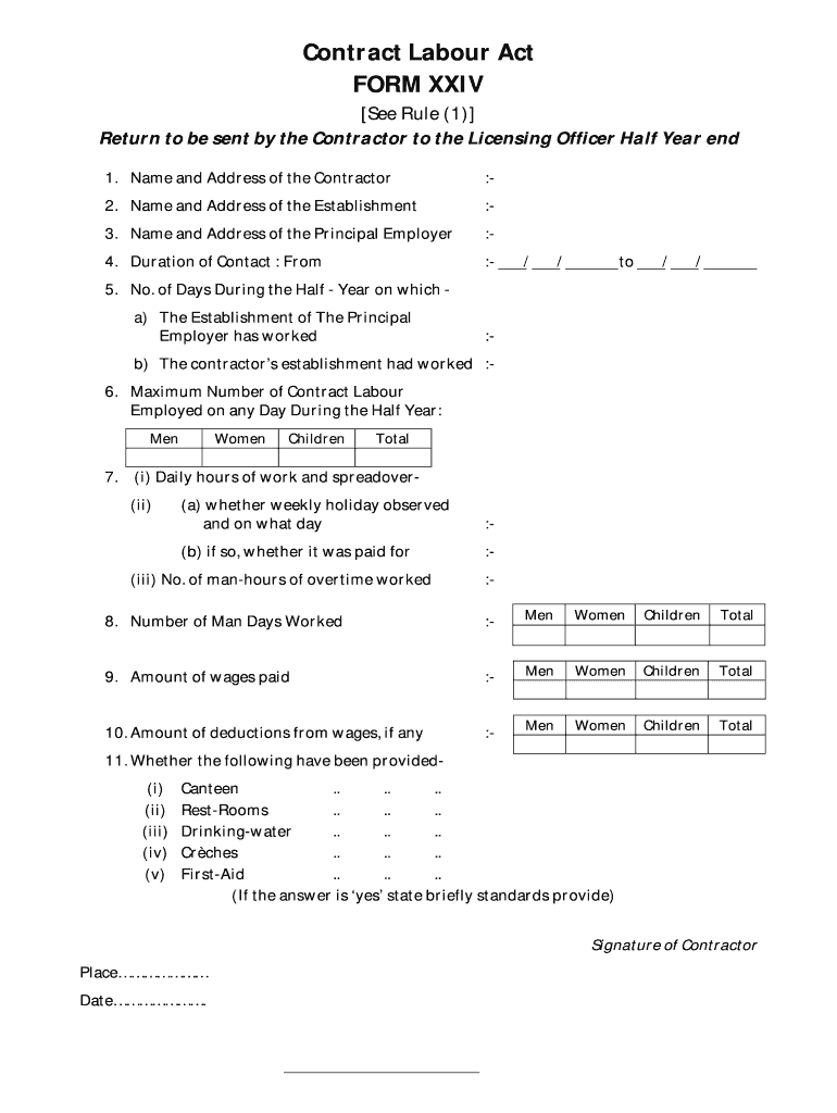 Form Xxiv PDF