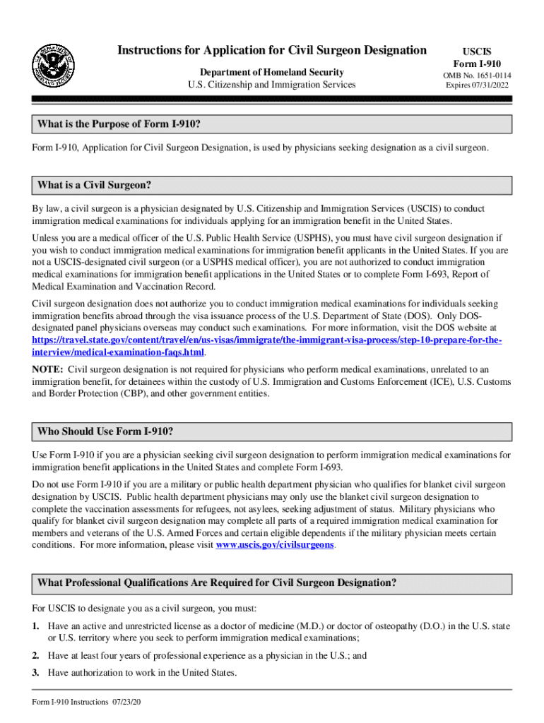 Citizenship Immigration Services Instructions Application  Form