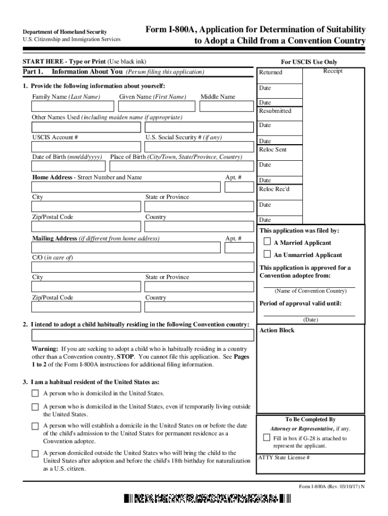 Dhs Uscis I 800a Form