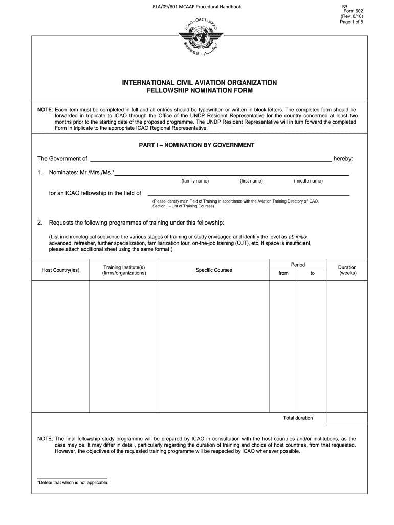  RLA09801 Multi Regional Civil Aviation Assistance ICAO 2019-2024