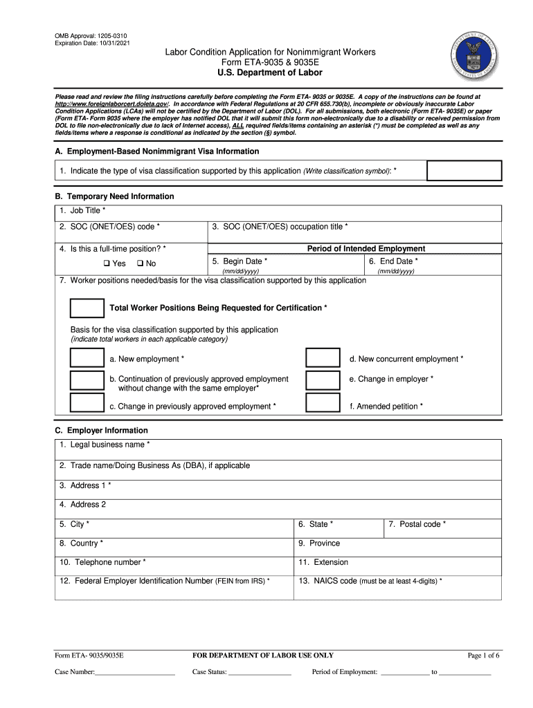Condition Application  Form