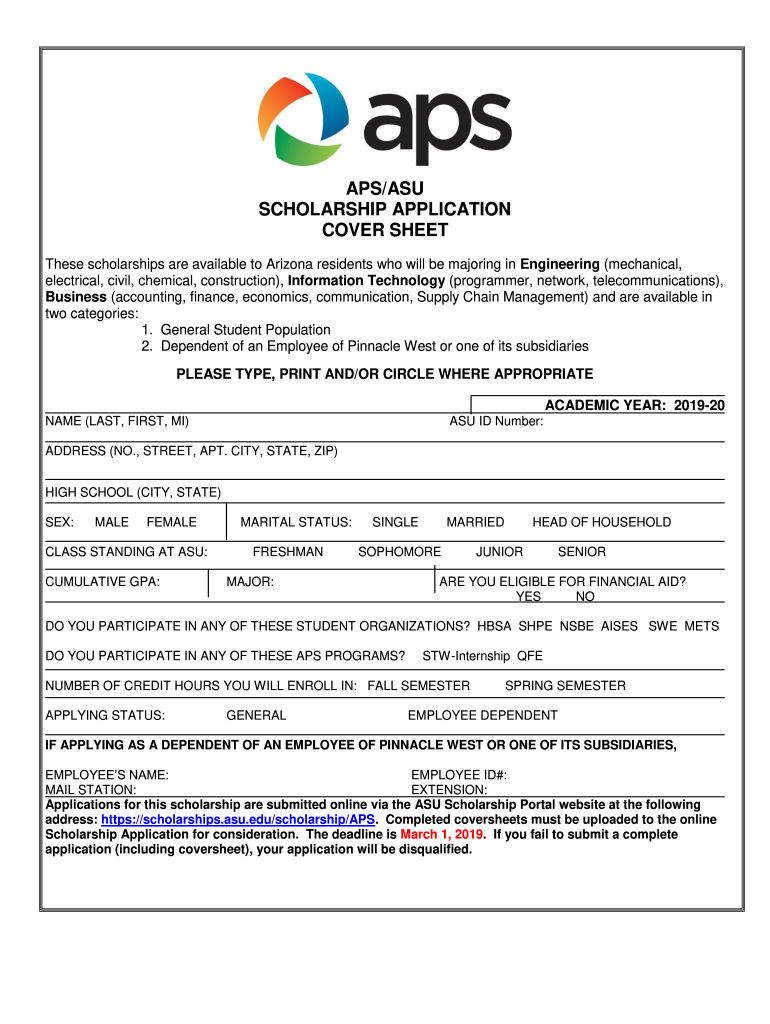  APSASU Scholarship ASU Scholarships Arizona State 2019-2023