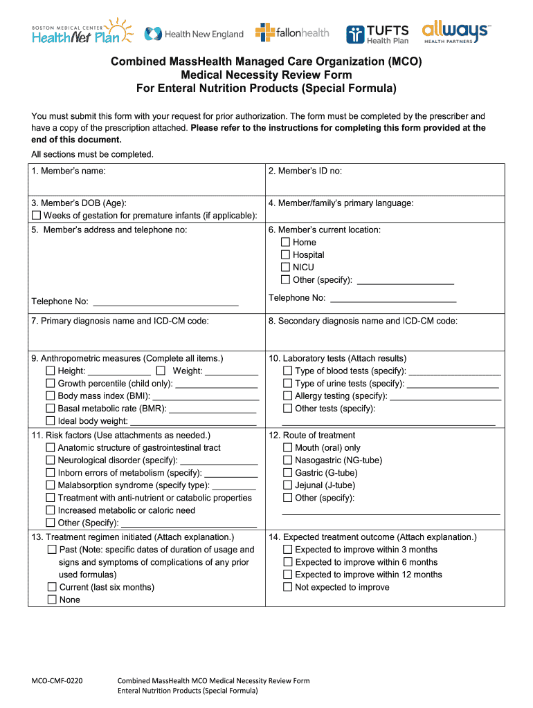  Mco Form 2020-2024