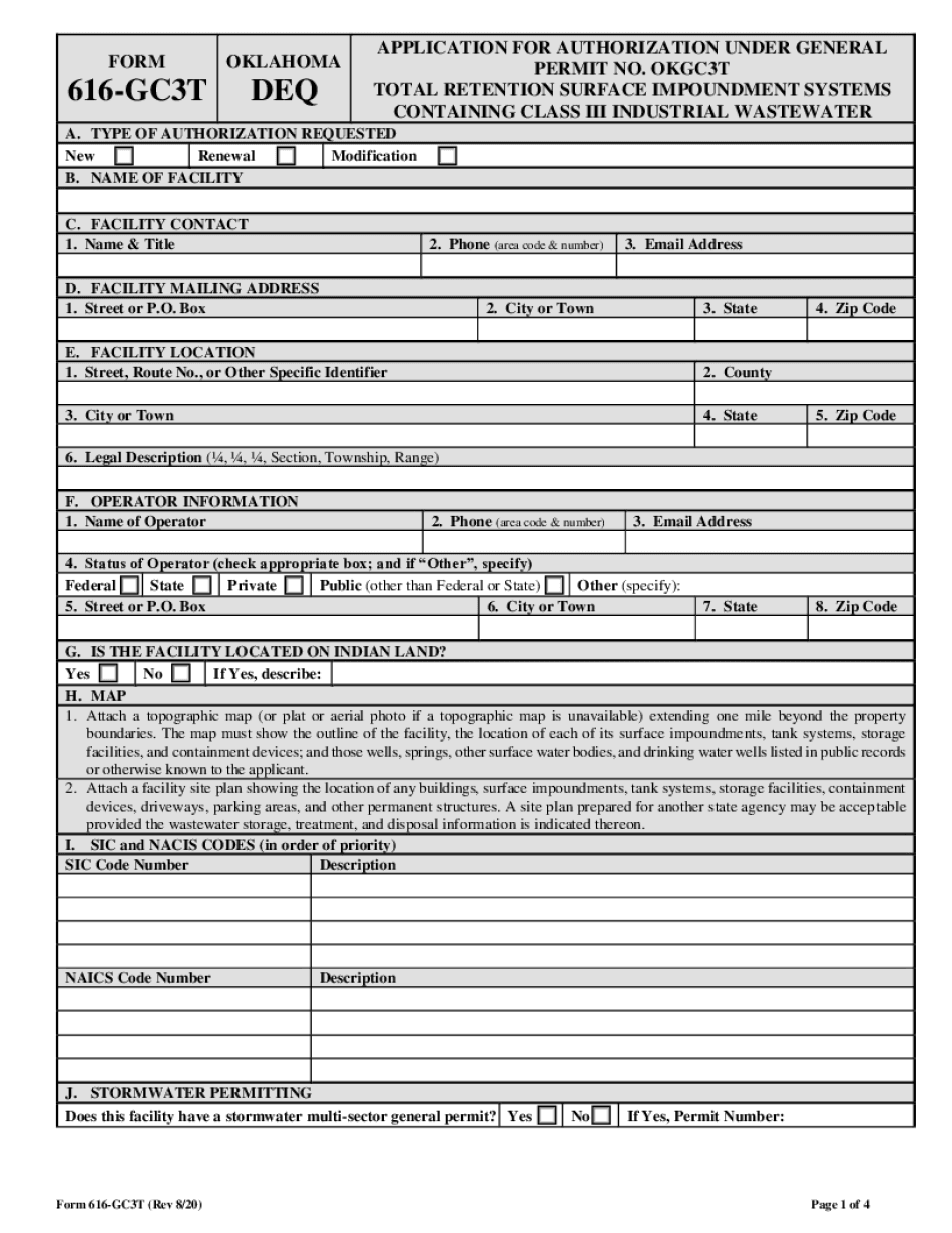  Form 616 GC3T 2020-2024