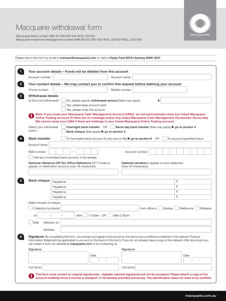 48647 MAC VISION ACCOUNT CLOSURE REQUEST FORM