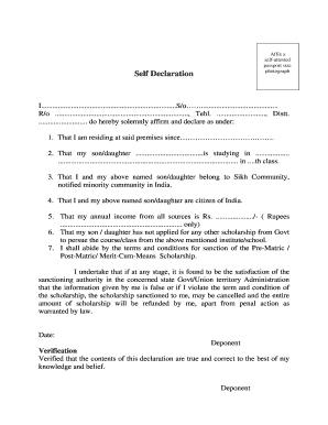 travel self declaration form india