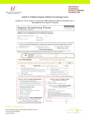 Sepsis Screening Form