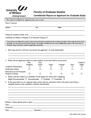 Get and Sign What is to Fill in Proposed Academic Study Area in Confedential Report Form 2010-2022