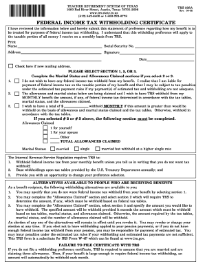 Trs Form 228a