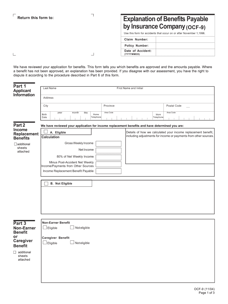 Ocf 9  Form