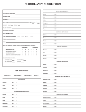 School Amps PDF  Form