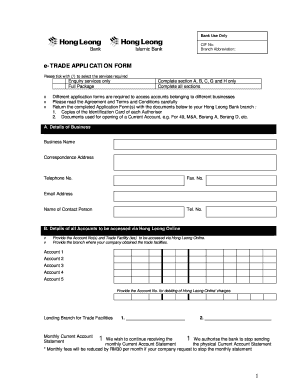Hong Leong Bank Form Download