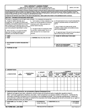 Dd Form 2401