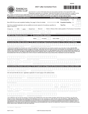 Akc Litter Application Form