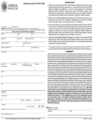 Akc Virtual Rally Entry Form