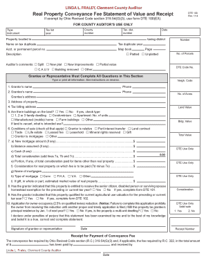 Clermont County Conveyance Form
