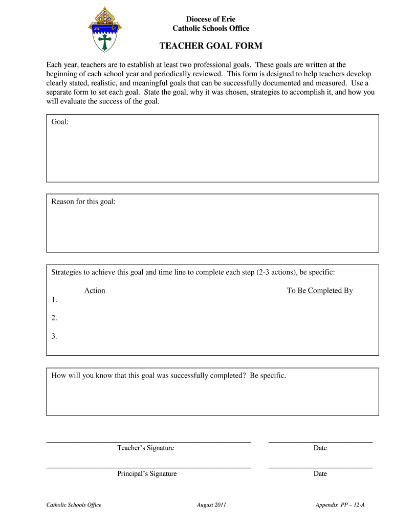  Goal Progress Chart Template 2011-2024