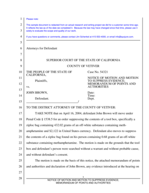 Motion to Suppress Example  Form