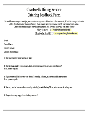 Canteen Feedback Form