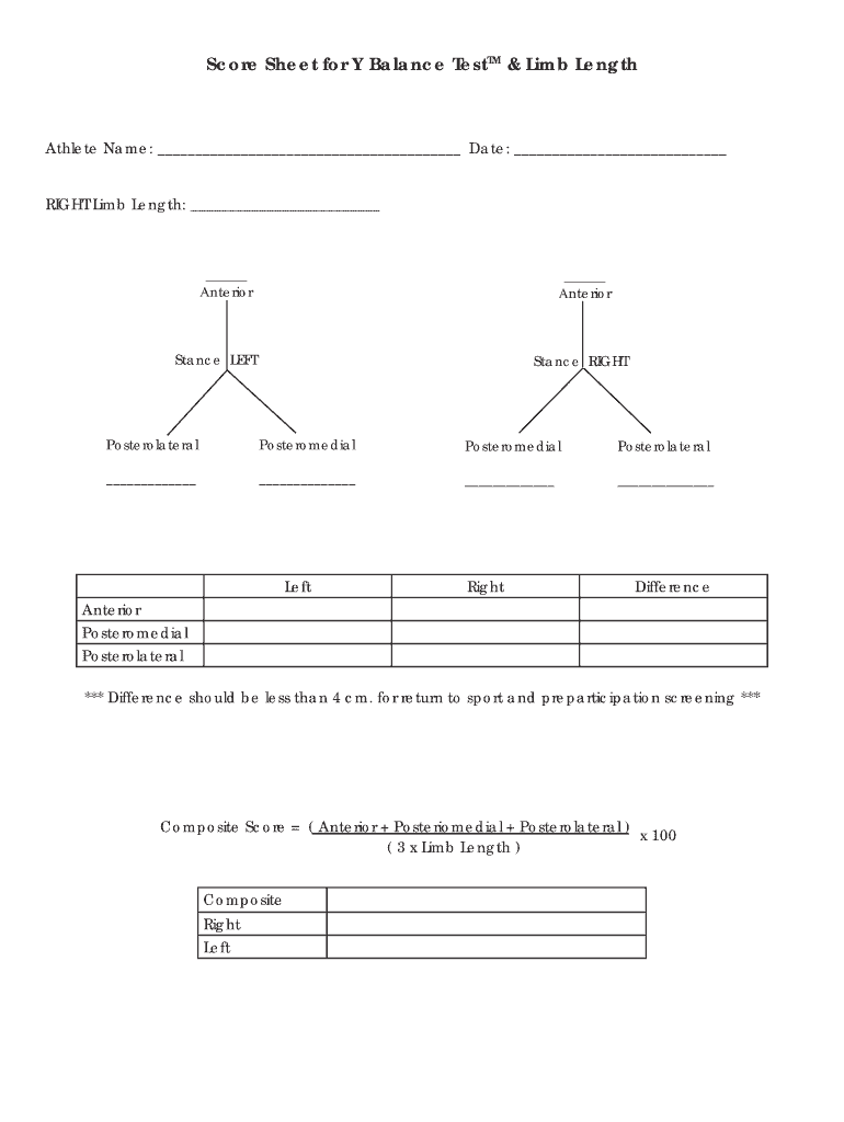 Y Balance Score Sheet Without Consent Section Modifiedindd Usbcongress Http Internapcdn  Form