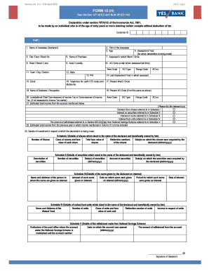 Yes Bank Noc Format