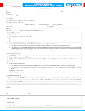 Dual Name Declaration  Form