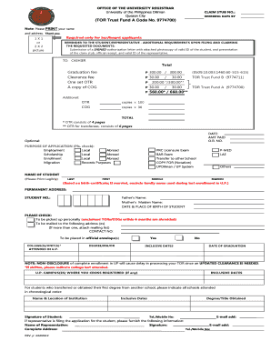 Transcript of Records  Form