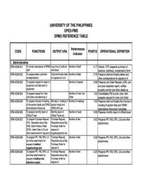 Example of Subject Improvement Plan  Form