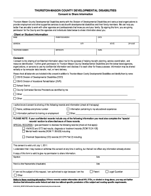 Consent to Share Information Template