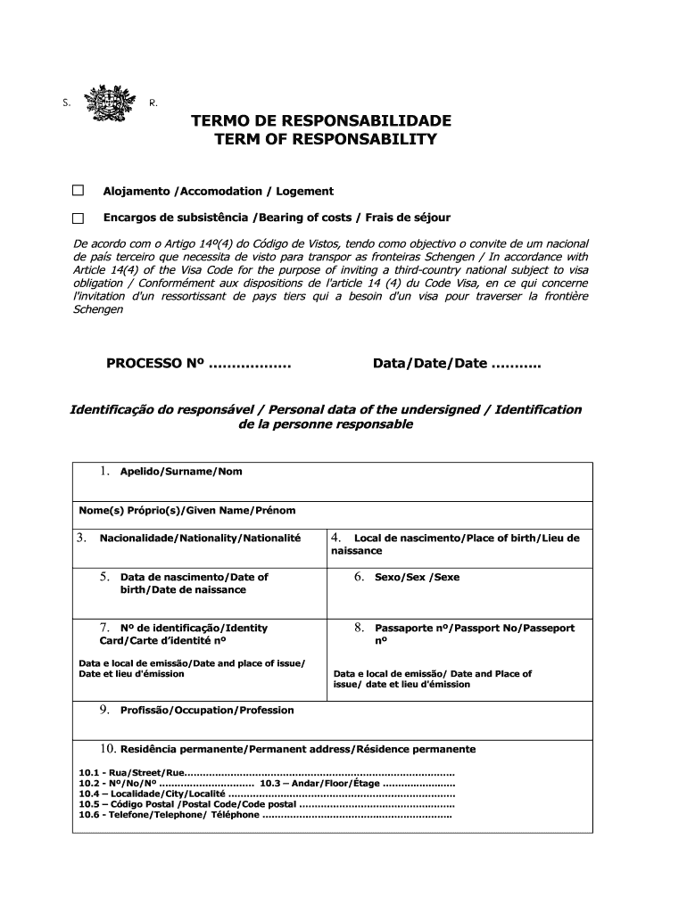 Termo Responsabilidade Template Complete With Ease Airslate Signnow