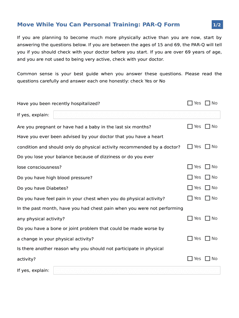 Parq Download  Form