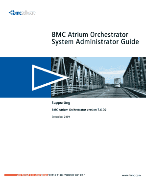 7 9 01 Service Pack 1 BMC Atrium Orchestrator Platform 7 9
