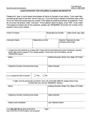 Form Omb No 0960