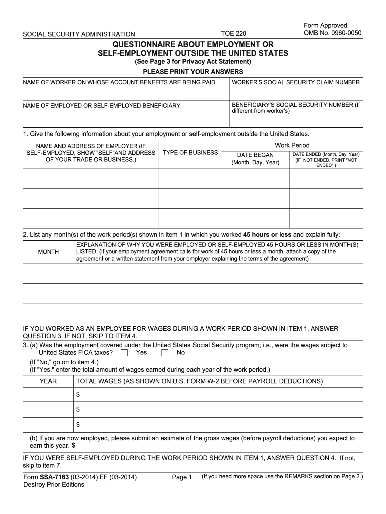  Ssa Form Ssa 44 for 2014-2024