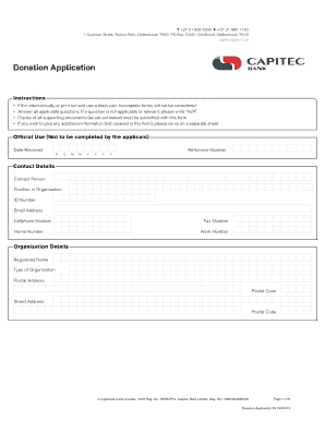 Proof of Payment Capitec  Form