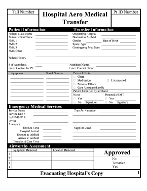 Patient Transfer Form PDF