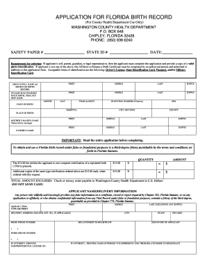 Death Records Florida  Form