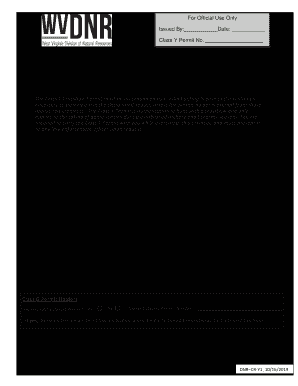  Class Y Crossbow Permit 2019-2024