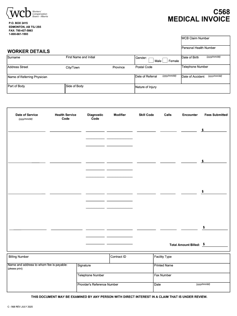  WCB Alberta Application for Hearing Loss Claim 2020-2024